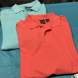 Men’s Jos A Bank Polo Shirts Travelers Collection Two Size XL